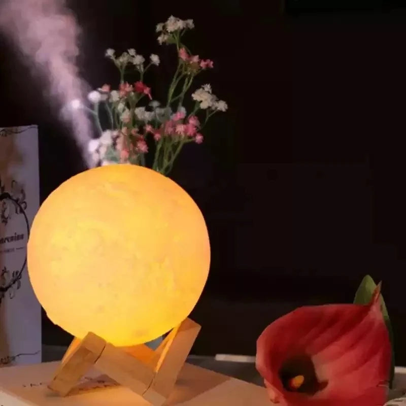 Moon Lamp Odacasa - Luminária Lua 3D USB com difusor