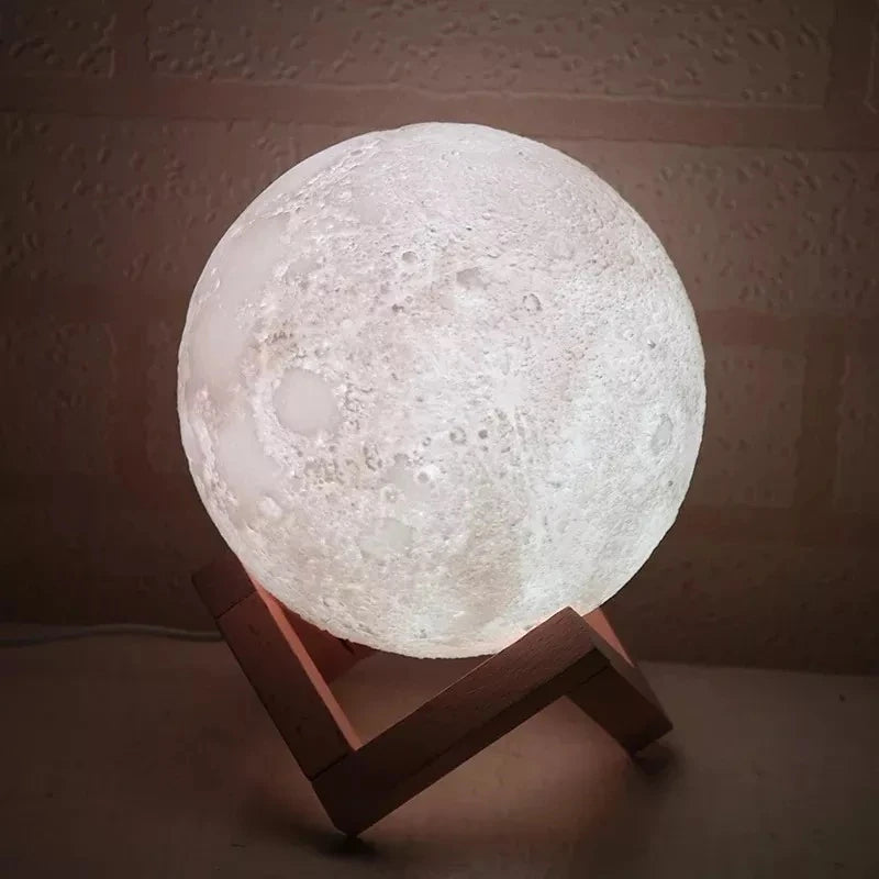 Moon Lamp Odacasa - Luminária Lua 3D USB com difusor