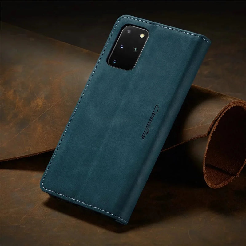 Capa de Celular em Couro - modelo carteira para Samsung